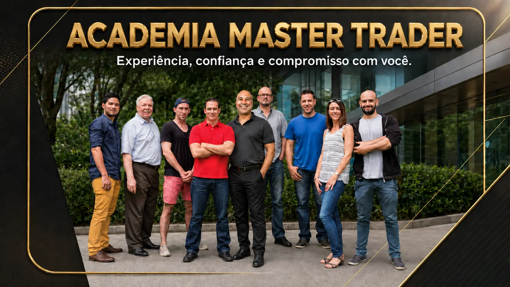 Equipe da Academia Master Trader reunida