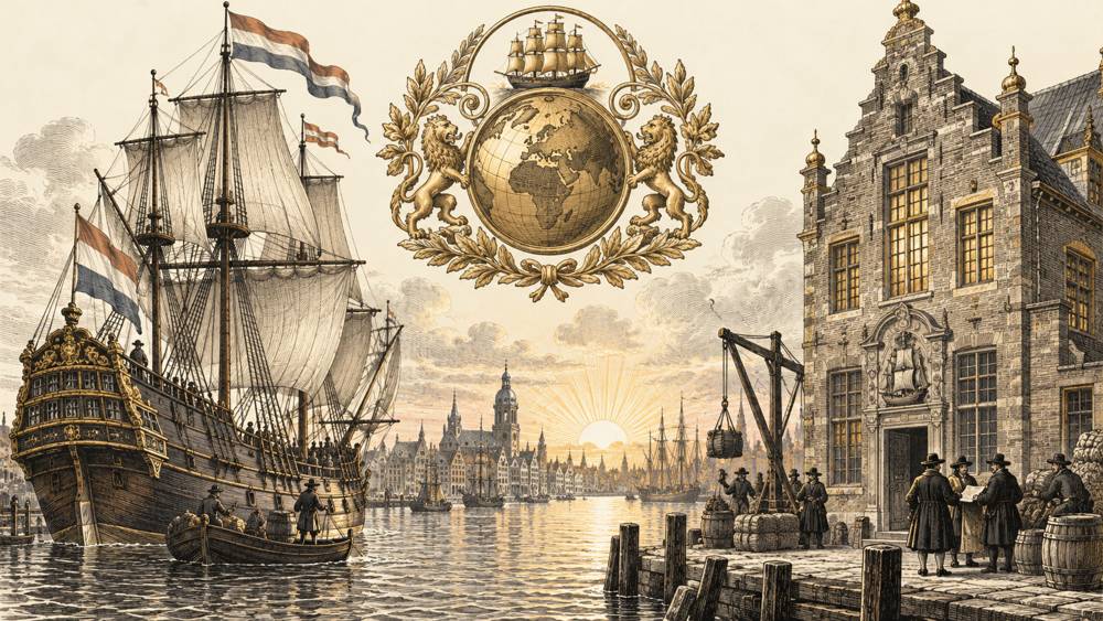 Porto de Amsterdã do século XVII